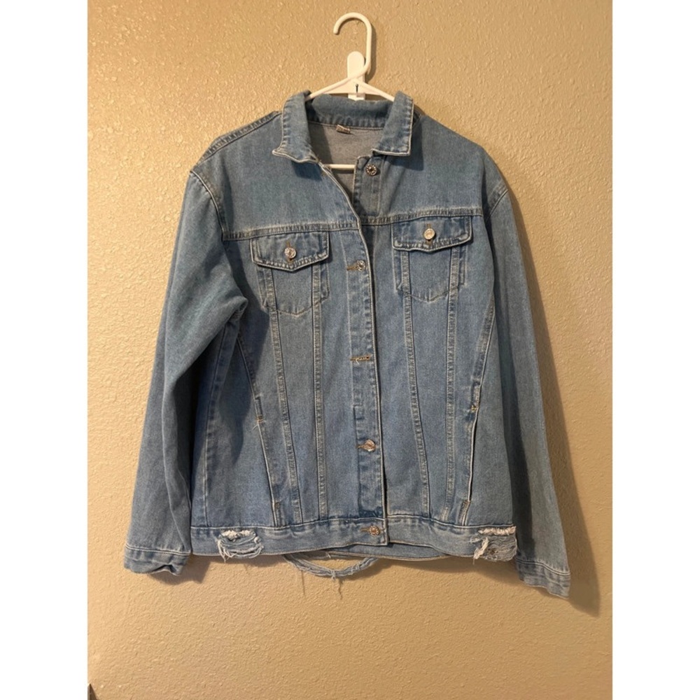 Source Unknown Light Blue Denim Jacket - image 1